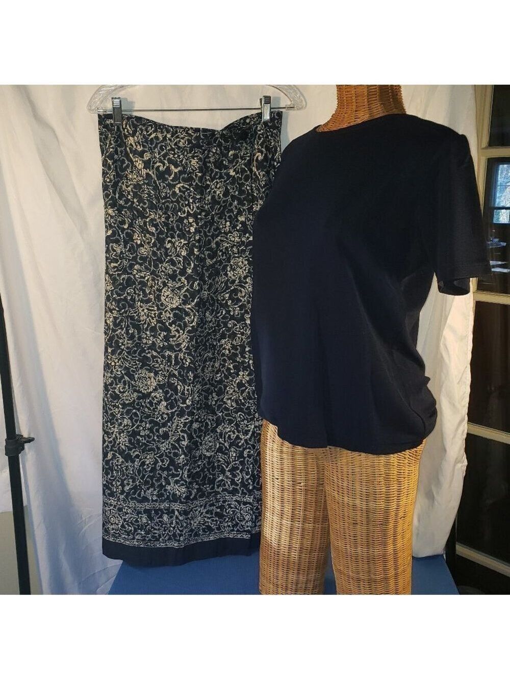Ladies VAN HEUSEN Wrap Skirt Set in Blue - S/12
